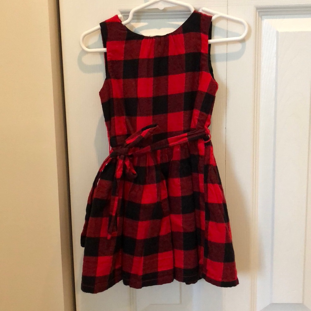 Buffalo plaid holiday dress
